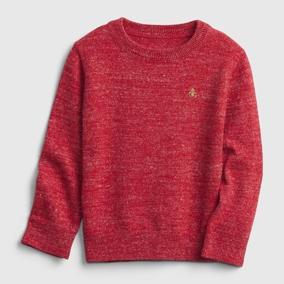GAP Toddler Crewneck Cotton Soft Knit Sweater Lasalle Red Size 3T - Picture 1 of 6